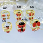 Anillo cereza oro chino 18k (&6) Anillo cereza oro chino 18k (&6)