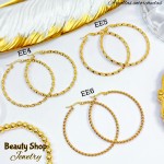 #EE Argolla entorchada grande acero & (&3.6）