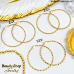 #EE Argolla entorchada grande acero & (&3.6）