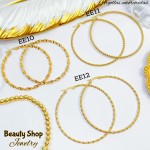 #EE Argolla entorchada grande acero & (&3.6）