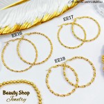 #EE Argolla entorchada grande acero & (&3.6）