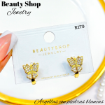 #1 #r Argolla piedras blanco (&5) precio Neto 