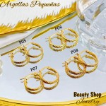 #P Argolla liso acero pequeño & (&2）