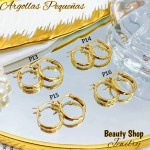 #P Argolla liso acero pequeño & (&2）