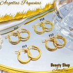 #P Argolla liso acero pequeño & (&2）