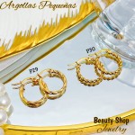 #P Argolla liso acero pequeño & (&2）