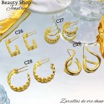 #C zarcillo oro chino 9& #C zarcillo oro chino 9&