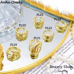 #0#L Anillos Tipo Chunky Oro Chino &6 (1.01*)