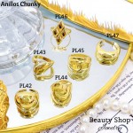 #0#L Anillos Tipo Chunky Oro Chino &6 (1.01*)