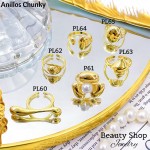 #0#L Anillos Tipo Chunky Oro Chino &6 (1.01*)