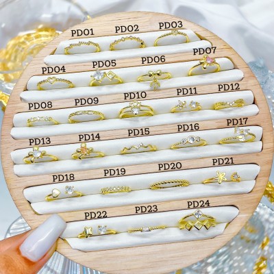 #02#PD anillo oro chino 18k 6&