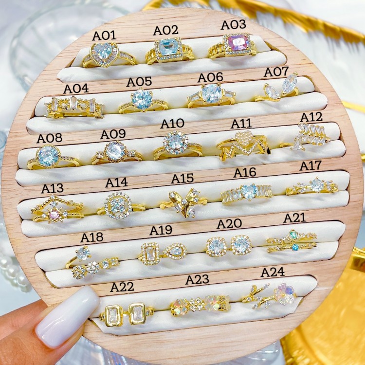 #A anillo ajustable oro chino &8.5 (1.25*)