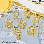 #E anillo con piedra gold field 16& (2.62*)