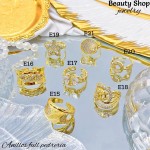 #E anillo con piedra gold field 16& (2.62*)