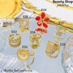 #E anillo con piedra gold field 16& (2.62*)