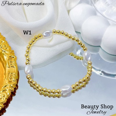 pulsera balin con perla 8&(1.4*)