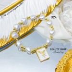 #pz pulsera perla con dije scapulario 9& (1.75*)