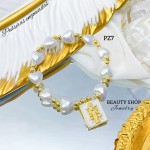 #pz pulsera perla con dije scapulario 9& (1.75*)