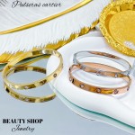 pulsera cartier gruesa lisa y con piedra &13.5(2.06*)