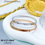 pulsera cartier fina lisa y con piedra 13&(2.06*)