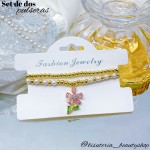 Set de dos pulseras engomadas