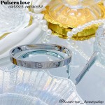 Pulsera cartier love con destornillador en acero inoxidable 
