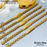 Pulsera unisex en acero con marcas