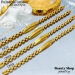 Pulsera unisex en acero con marcas