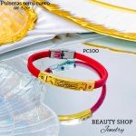 Pulseras semi cuero (Disponibles en 5 colores) Pulseras semi cuero (Disponibles en 5 colores)