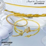Juego de 2 pulseras en tendencia