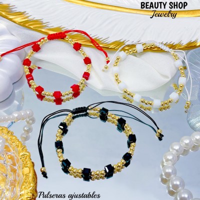 pulsera ajustable de hilo 8.5& (1.36*)