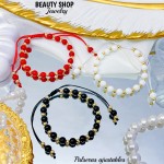 Pulsera ajustable de colores con balín 