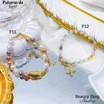 #2 #FF Pulsera balin con dije oro chino 17.50&(2.97*)