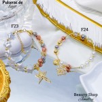#2 #FF Pulsera balin con dije oro chino 17.50&(2.97*)