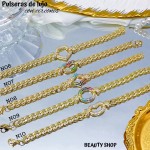 Pulsera lujo circón baño gold Field18k