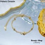 Pulsera de oro chino con dije (&8.5