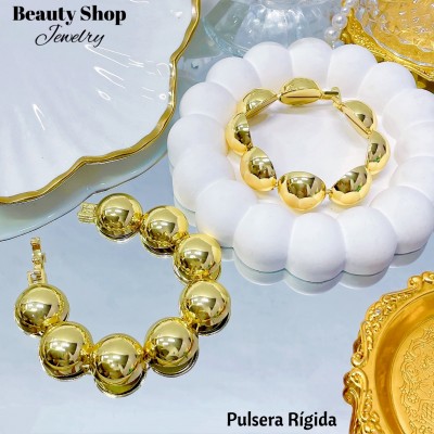 pulsera rodio tipo balin 28&