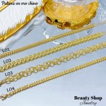 #L Pulsera sin dije  oro chino 