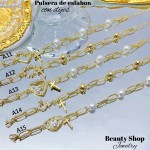 pulsera oro chino eslabon dije con balin pulsera oro chino eslabon dije con balin