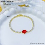 Pulsera elegante con Piedra Oro Chino 