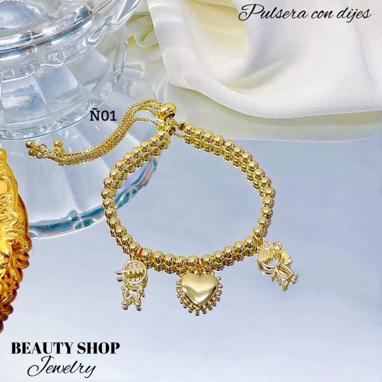 pulsera balin con dije pulsera balin con dije