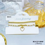 Set de dos pulseras engomadas