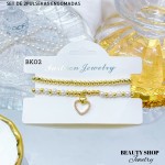 Set de dos pulseras engomadas