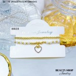 Set de dos pulseras engomadas