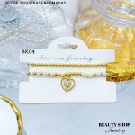 Set de dos pulseras engomadas