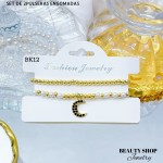Set de dos pulseras engomadas