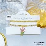 Set de dos pulseras engomadas
