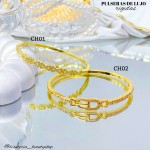 Pulsera rígida en tendencia de lujo
