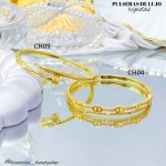Pulsera rígida en tendencia de lujo