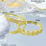 Pulsera rígida en tendencia de lujo